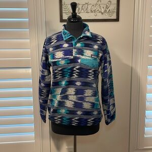 Patagonia Women's Lightweight Synchilla® Snap-T® Fleece Pullover- Aztec Waves